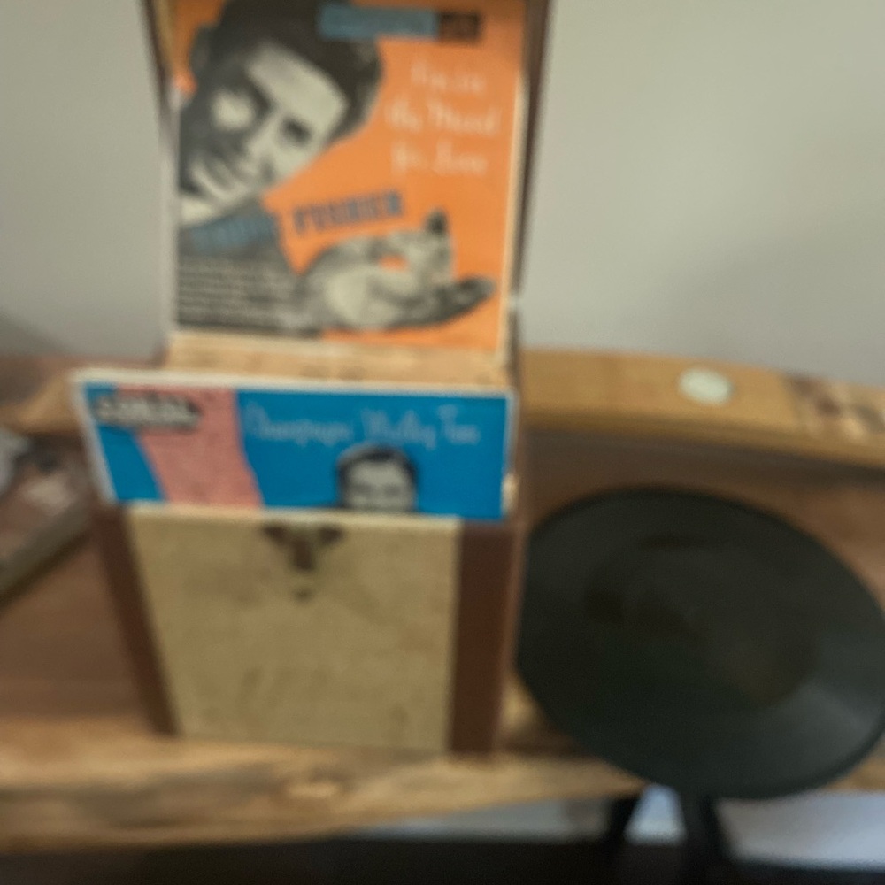 Vintage Record Storage Box Set